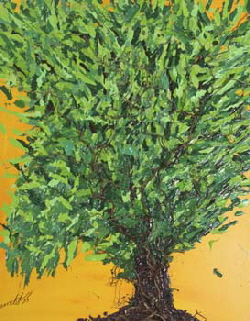 Baum Acryl auf Leinwand 80 x 100 cm