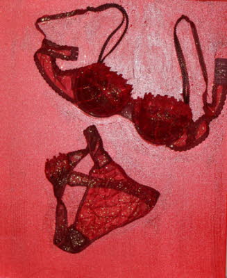 Gedanken sind frei, Collage in Acryl, 50 x 60 cm