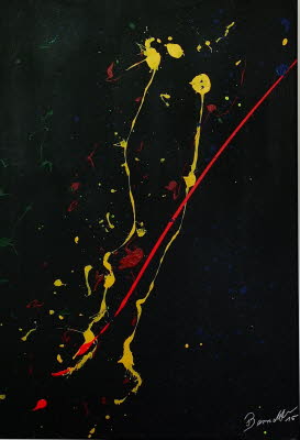 Phantasie ist grenzenlos 2, Acryl auf Leinwand, 70 x 50 cm