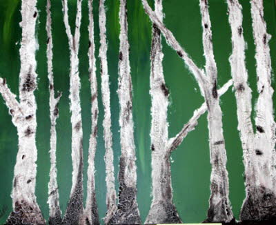 Sich auf das wesentliche konzentrieren, Acryl auf Leinwand 100 x 80 cm